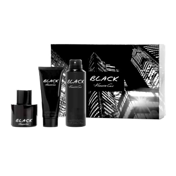 Kenneth Cole Black Eau de Toilette 3 Piece Set - Picture 1 of 2
